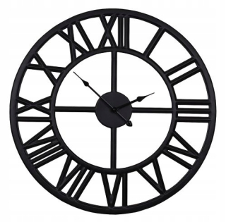 Hodiny - Nástenné hodiny Sofer, čierne, 60 cm